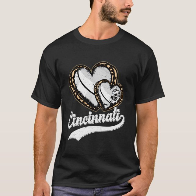 Leopard He Cincinnati Hockey T-Shirt (Front)