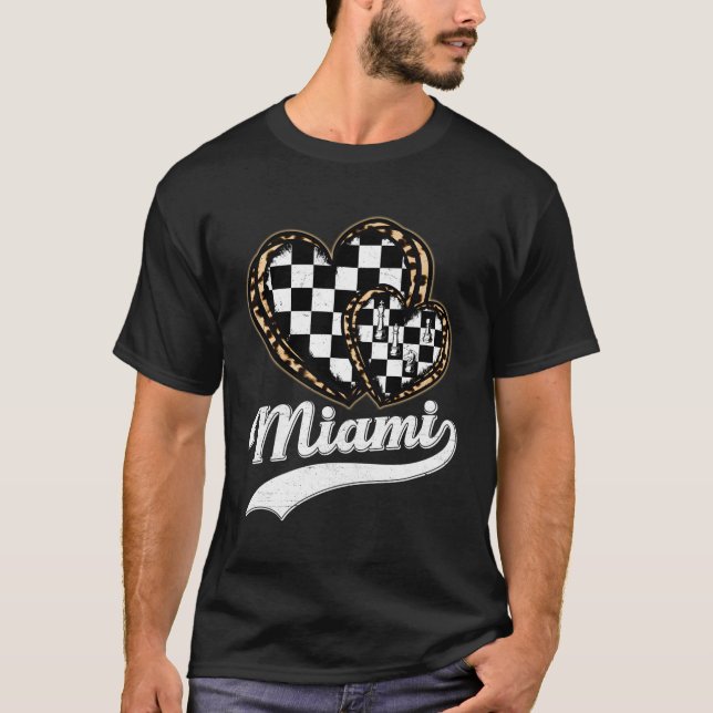Leopard He Miami Chess T-Shirt (Front)