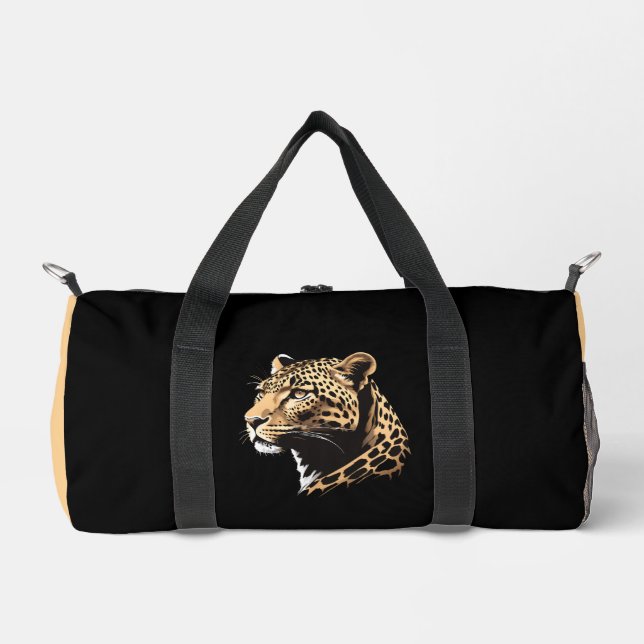Leopard Head Duffle Bag (Front)