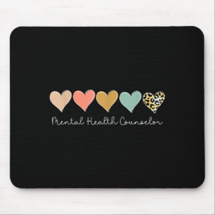Leopard Hearts Valentine's Day For Mental Health C Mouse Pad