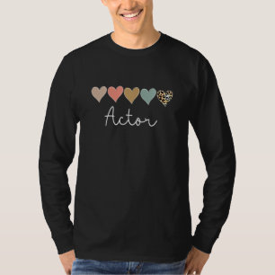 Leopard Hearts Valentine's day for Team Actor Vale T-Shirt