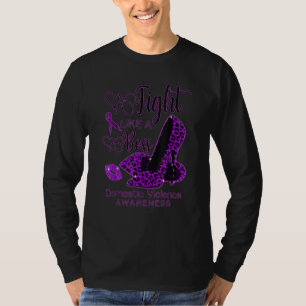 Leopard Heels Fight Domestic Violence Awareness T-Shirt