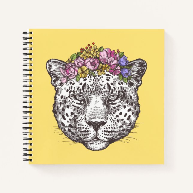 Leopard Hippie Chic Notebook (Front)