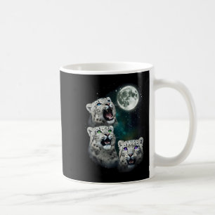 Leopard Howling At The Space Full Moon At Night St Coffee Mug