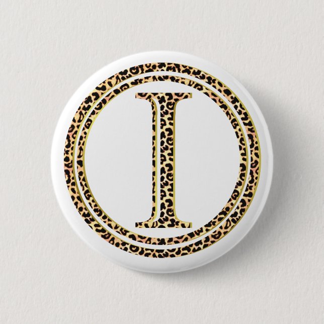 leopard I 6 Cm Round Badge (Front)