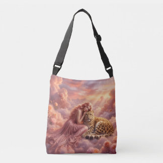  Leopard in Clouds Fantasy  Crossbody Bag