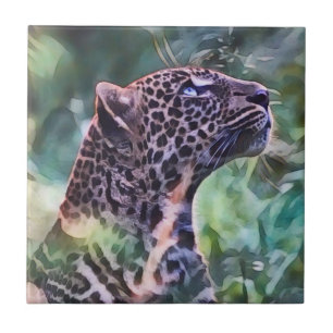 Leopard In Sunlight Tile