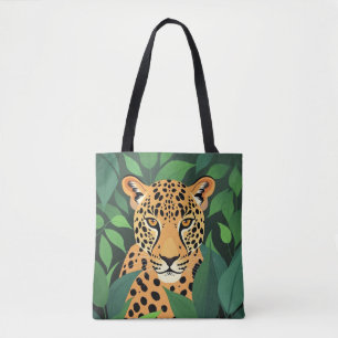 Leopard in the Jungle  Tote Bag