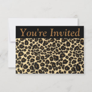 Leopard Invitation