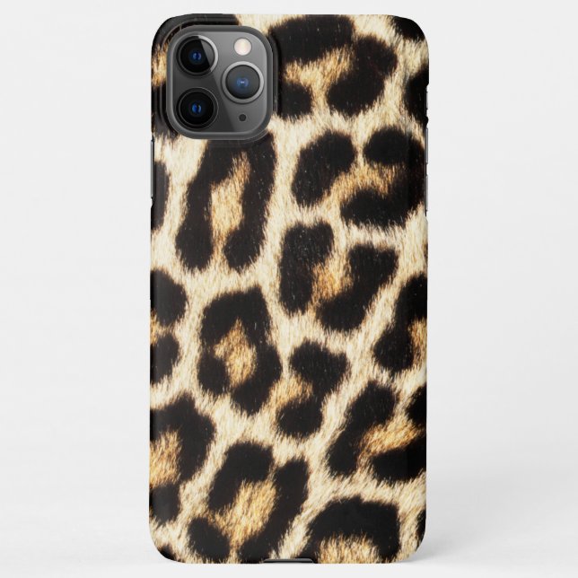 Leopard iPhone 11 Pro MaxSlim Fit Case, Glossy Case (Back)