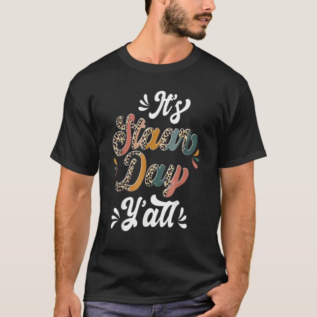 Leopard It's Staar Day Test Day Crew Testing Day T T-Shirt (Front)