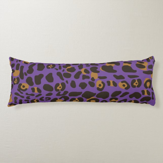 Leopard Jaguar Animal Print Pattern Body Cushion (Front)
