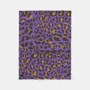Leopard Jaguar Animal Print Pattern Fleece Blanket