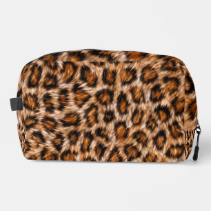 Leopard Jaguar Cat Brown Fur Pattern-24609 Dopp Kit
