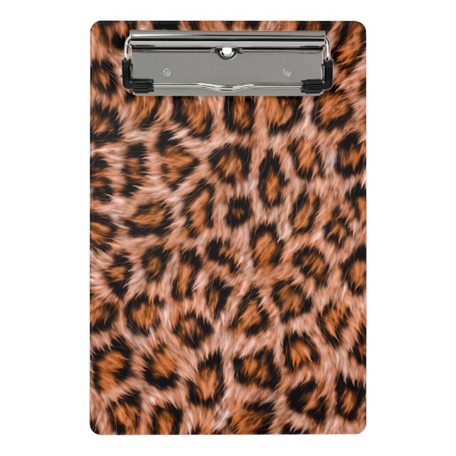 Leopard Jaguar Cat Brown Fur Pattern-24609 Mini Clipboard (Front)