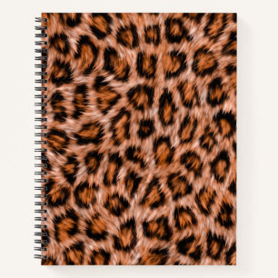 Leopard Jaguar Cat Brown Fur Pattern-24609 Notebook