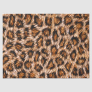 Leopard Jaguar Cat Brown Fur Pattern-24609 Tissue Paper