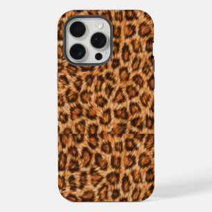 Leopard Jaguar Cat Brown Fur Pattern iPhone 15 Pro Max Case