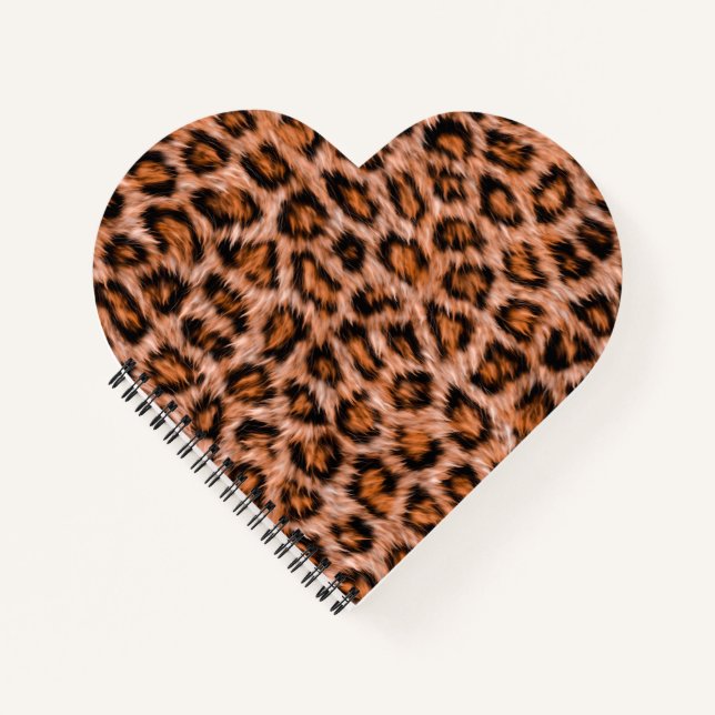 Leopard Jaguar Cat Brown Fur Pattern Notebook (Front)