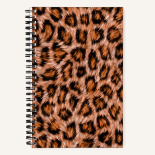 Leopard Jaguar Cat Brown Fur Pattern Notebook