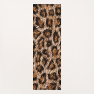 Leopard Jaguar Cat Brown Fur Pattern Yoga Mat