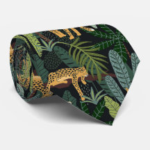 Leopard Jungle Forest Illustration Seamless 