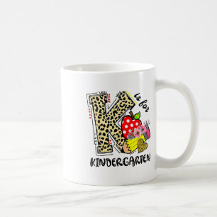 Leopard K Is For Kindergarten Student Teacher Ck T Coffee Mug