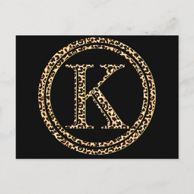 Leopard K Postcard (Front)