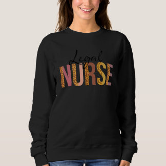 Leopard Legal Nurse Print For Nursing Student Sweatshirt