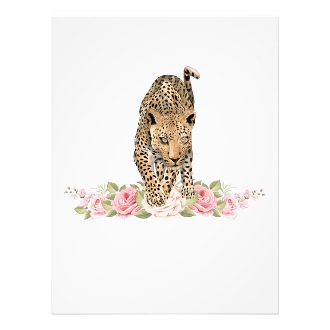 Leopard, Leopard Rose, Leopard Flower Photo Print (Front)