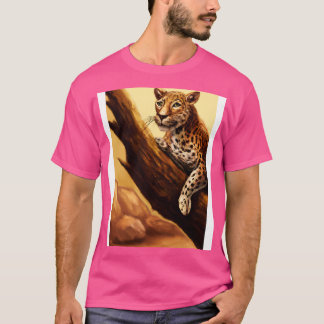 Leopard lies on Tree 2 T-Shirt