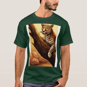 Leopard lies on Tree 2 T-Shirt