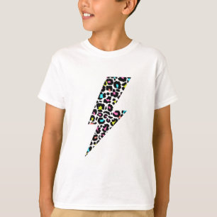 leopard, lightning bolt, leopard print T-Shirt