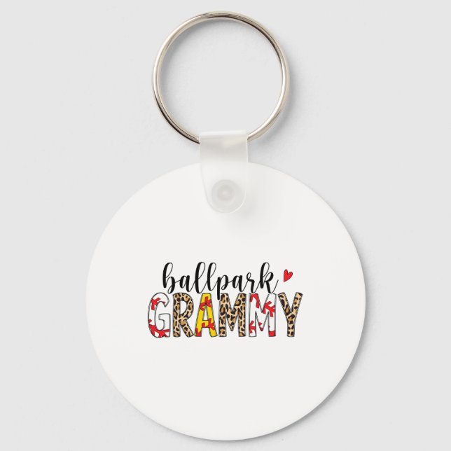 Leopard Llpark Grammy Sell Softll Mother's Day  Key Ring (Front)