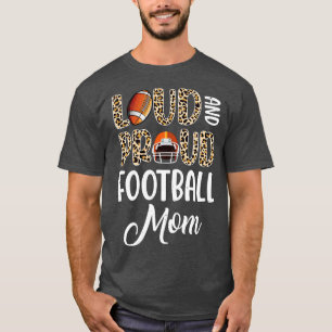 Leopard Loud Proud American  Mum Family T-Shirt
