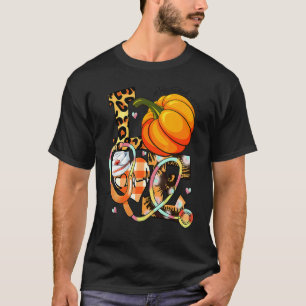 Leopard Love Nurse Life Fall Vibes CNA Life RN Tha T-Shirt