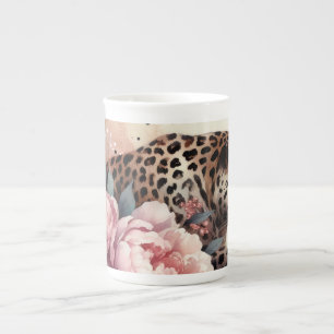 Leopard Love & Roses Mug