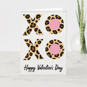Leopard Love Valentines Day Card