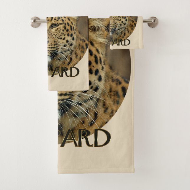 Leopard Lovers Bath Towel Set (Insitu)