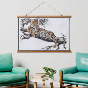 Leopard Lovers  Hanging Tapestry