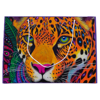 Leopard Luminous  Large Gift Bag