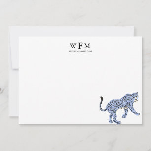 Leopard Luxe Stationary Card