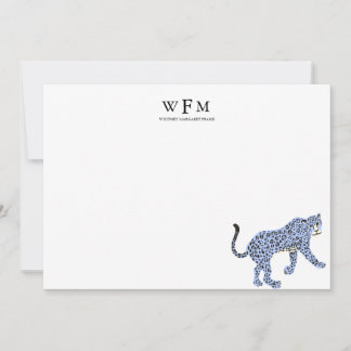 Leopard Luxe Stationary Card