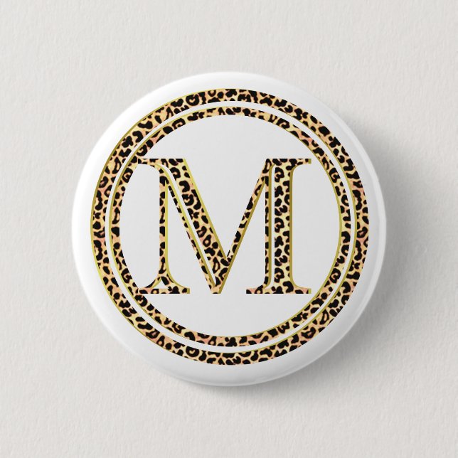 Leopard M 6 Cm Round Badge (Front)