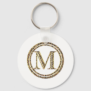 Leopard M Key Ring