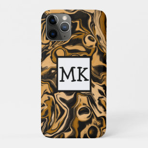 Leopard Marble Swirls Fluid Art Abstract Case-Mate iPhone Case