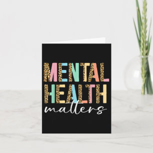 Leopard Mental Health S Human Brain Illness Awaren Card