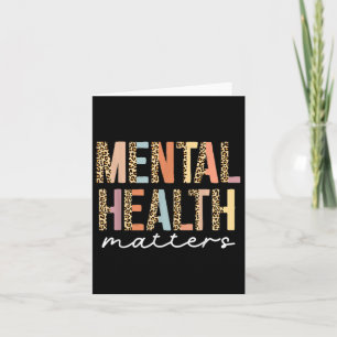 Leopard Mental Health S Human Brain Illness Awaren Card