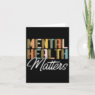 Leopard Mental Health S Human Brain Illness Awaren Card