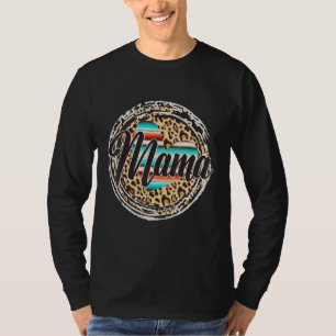 Leopard Mom Mama Serape Cowgirl Rodeo Mommy Mother T-Shirt